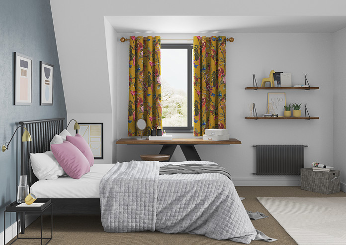 Kensington, Mustard - Made to Measure Curtains - Image 5